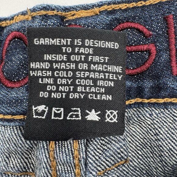 Coogi Baggy Jeans 42x35 Dark Wash Streetwear Hip Hop Denim - Picture 10 of 12